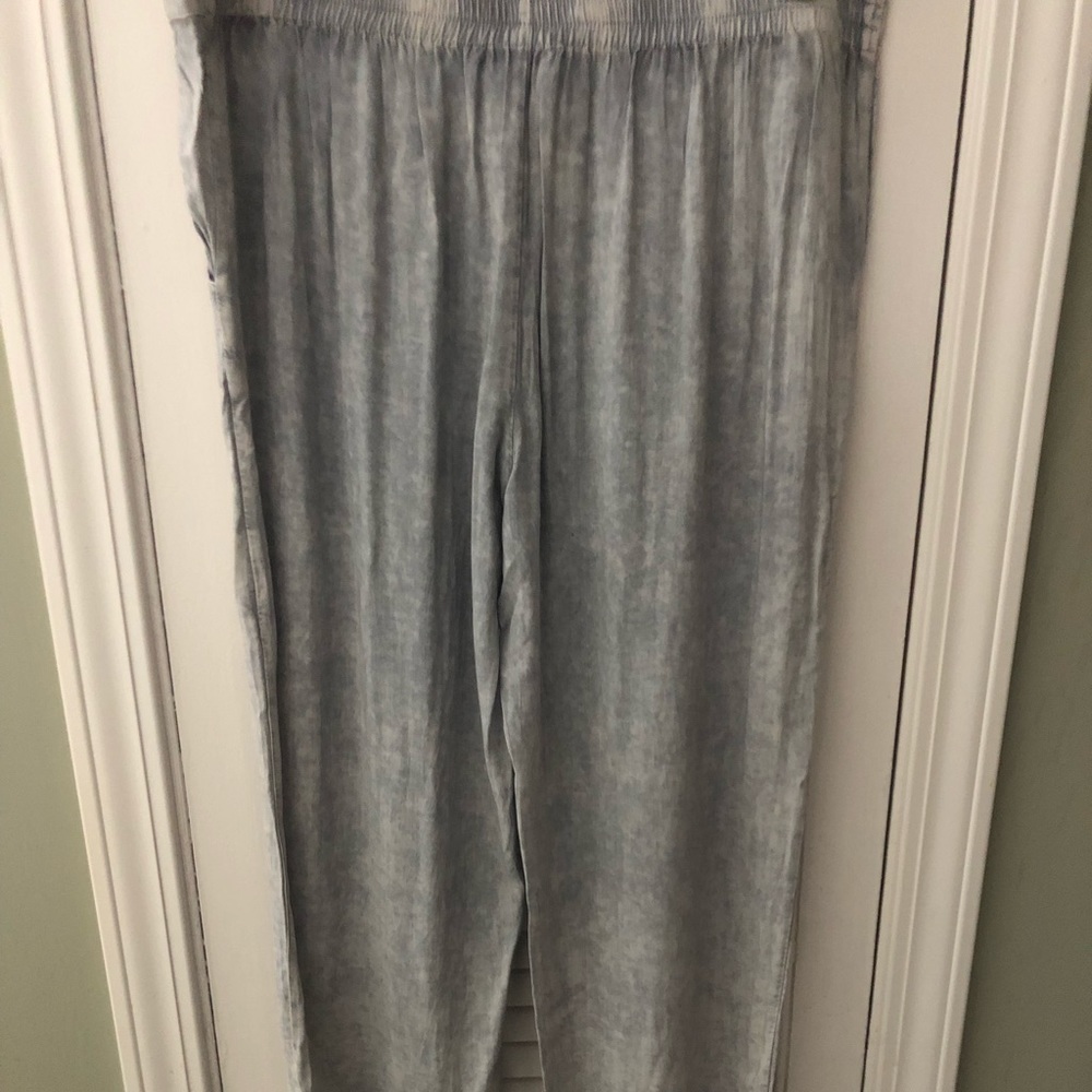 Light blue acid wash joggers